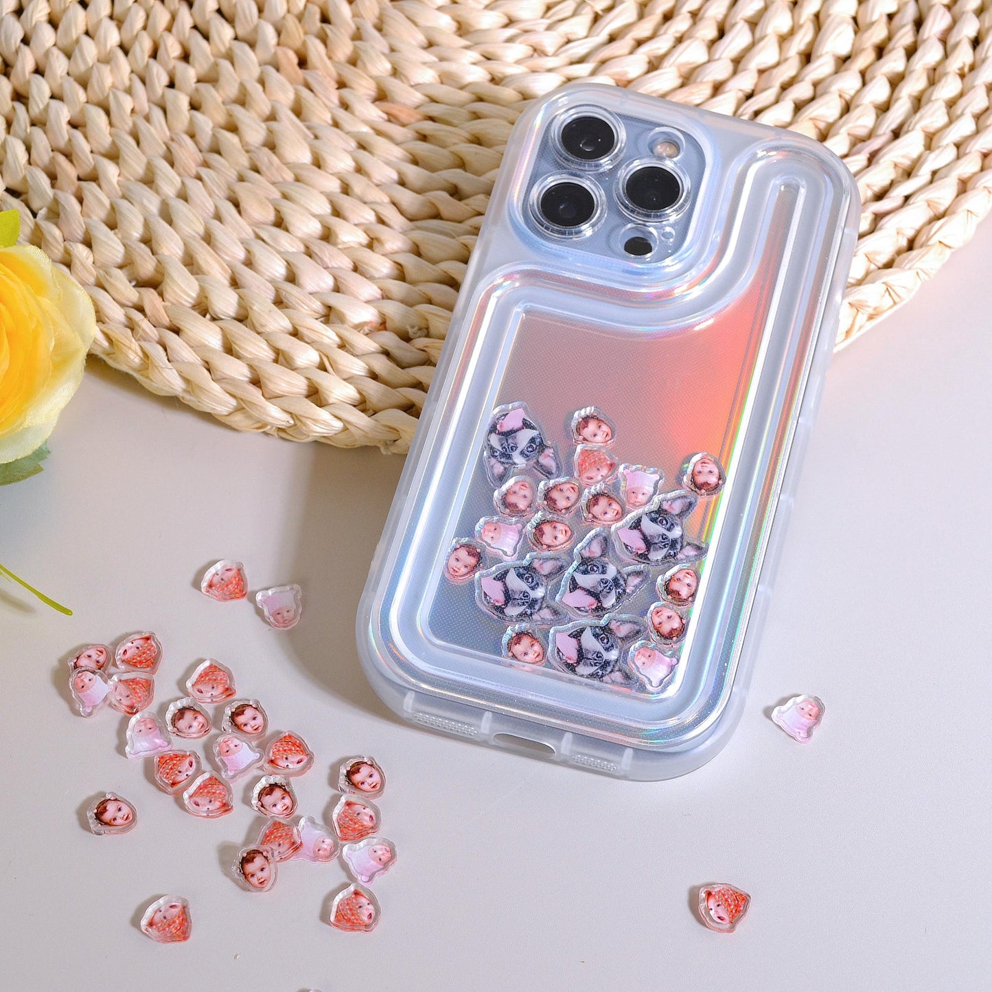 うちの子 シェイカーケース|オリジナル シャカシャカケース|ペットの写真 スマホケース|ペットグッズ iPhoneケース