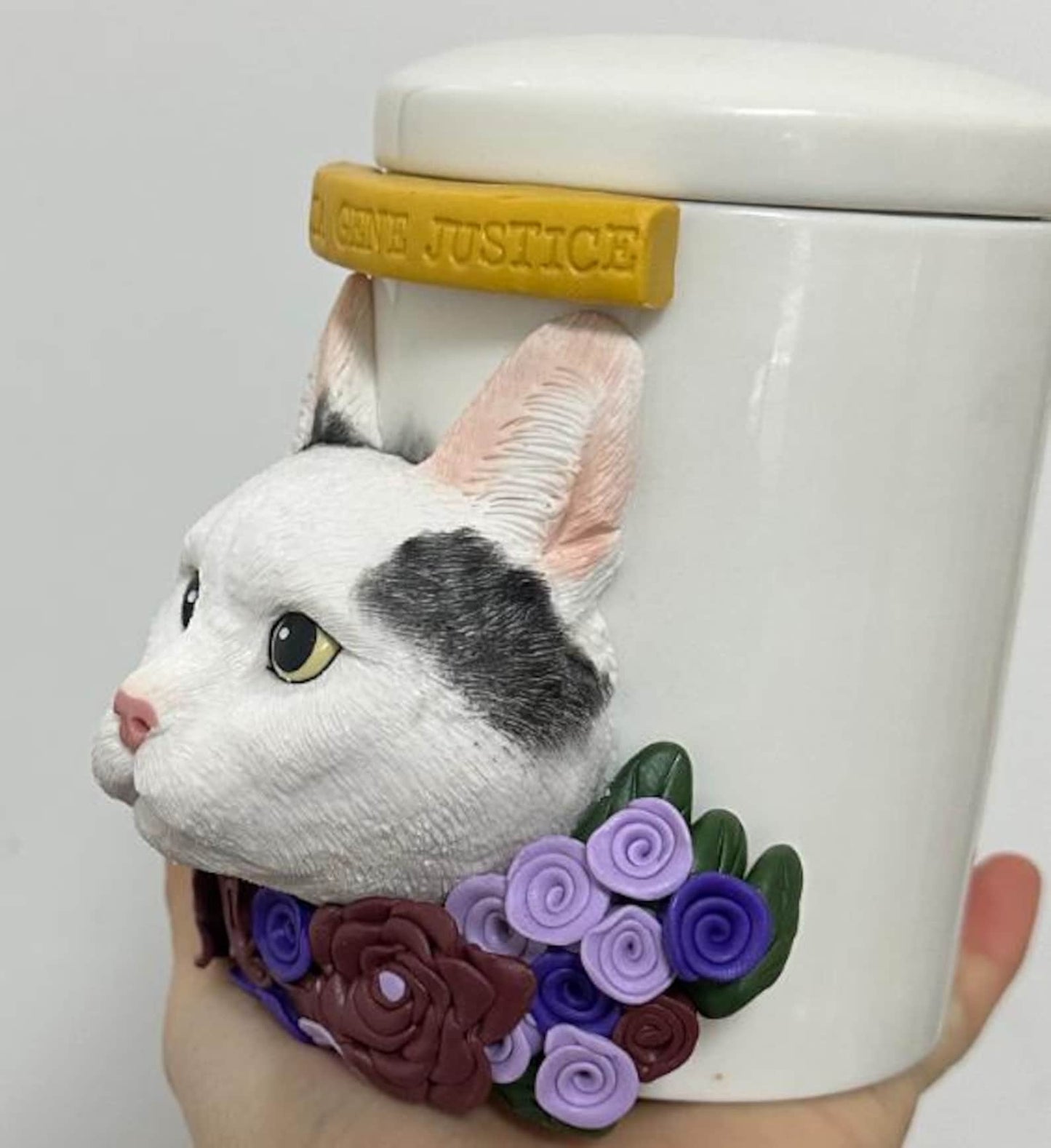 【オーダーメイド】世界に一つ 似顔絵 お名前入り ペット骨壷 ・ペット 写真 グッズ・うちの子・犬・猫
