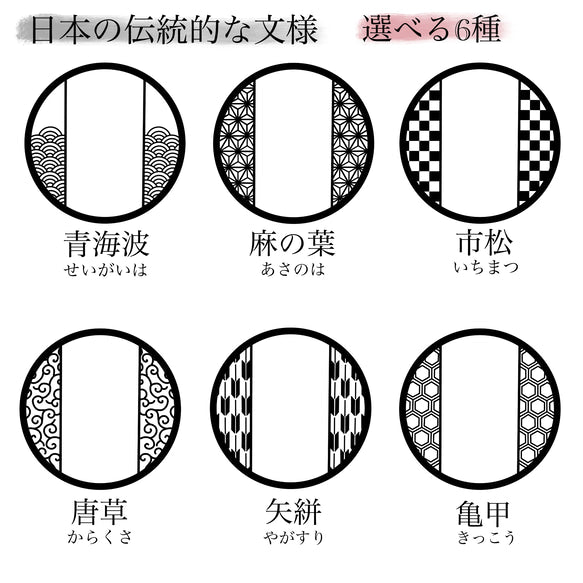 和柄 お名前入りポーチ|オーダーメイド|名前入り|商店風|創業年|開店祝い