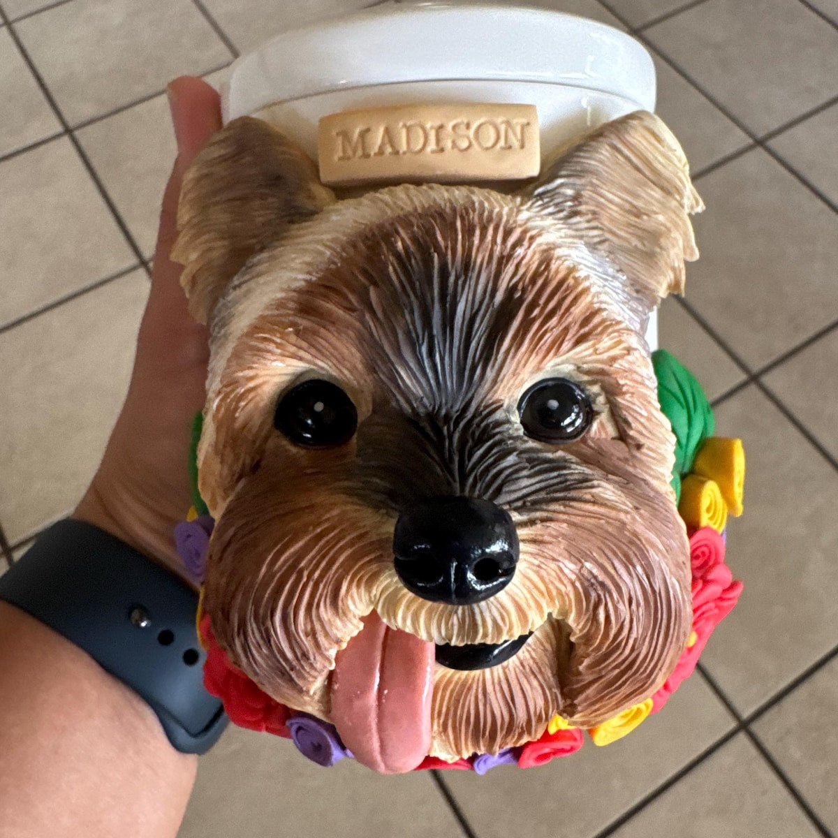 【オーダーメイド】世界に一つ 似顔絵 お名前入り ペット骨壷 ・ペット 写真 グッズ・うちの子・犬・猫