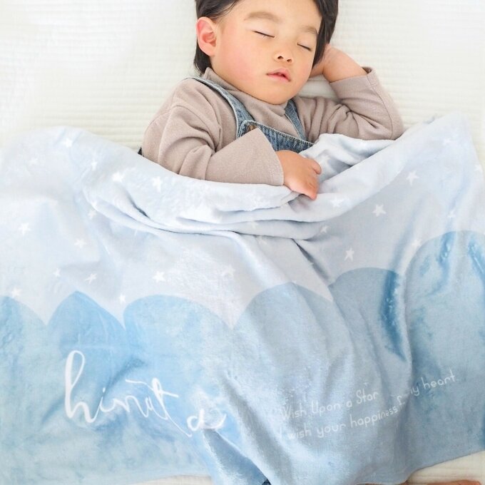 【オーダーメイド】名入れ ブランケット・誕生日ギフト・出産祝い・女の子・男の子・星降る 名 入れ ベビー ベビー 名 入れ ブランケット 出産 祝い