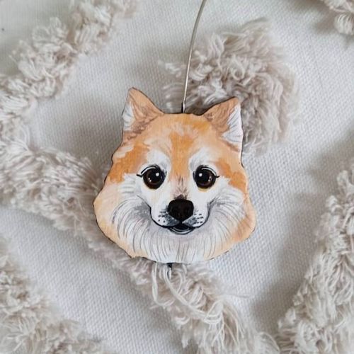 【オーダーメイド】似顔絵 キーチェーン・ペット 写真 グッズ・うちの子・犬・猫