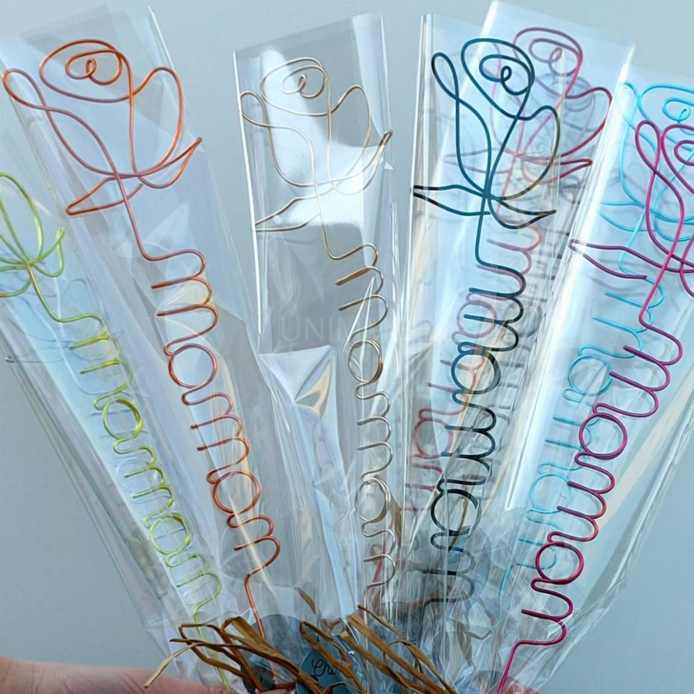【オーダーメイド】名入れワイヤー薔薇・母の日・誕生日ギフト