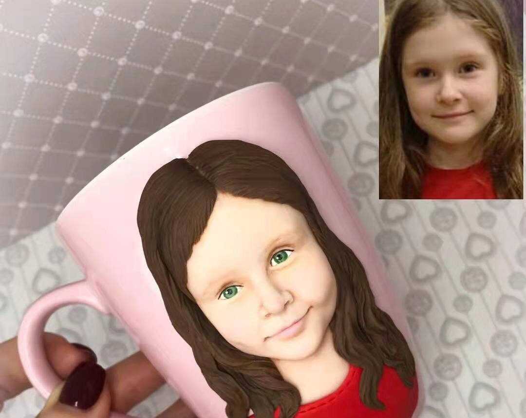 【オーダーメイド】世界に一つ 似顔絵 ペット マグカップ フィギュア・ペット 写真 グッズ・うちの子・犬・猫