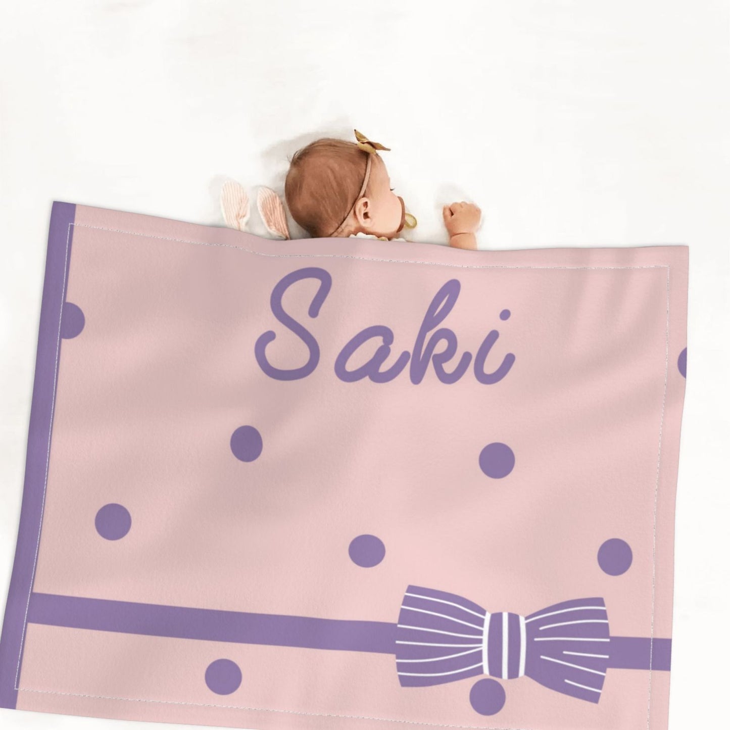 【オーダーメイド】名入れ ブランケット・誕生日ギフト・出産祝い・女の子・男の子・リボン 出産 祝い 女の子 名 入れ ベビー 用品 名前 入り 出産 祝い 男の子 名前 入り