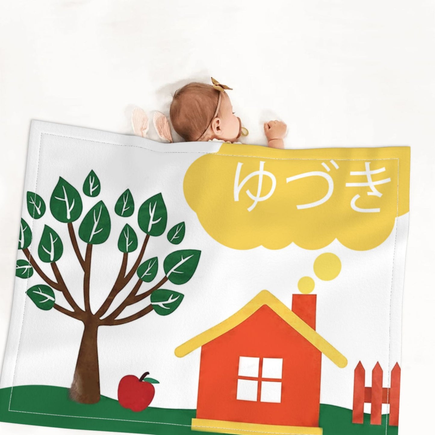 【オーダーメイド】名入れ ブランケット・誕生日ギフト・出産祝い・女の子・男の子・田舎 名前 入り ブランケット インスタ ブランケット 出産 祝い 名 入れ ブランケット 出産 祝い