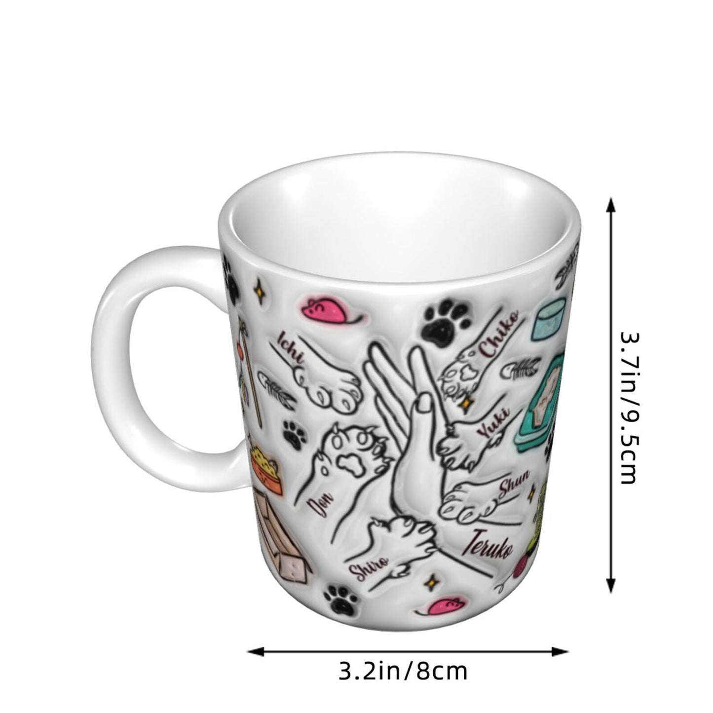 ペット マグカップ|猫グッズ 名入れ|うちのこ オシャレ マグ04
