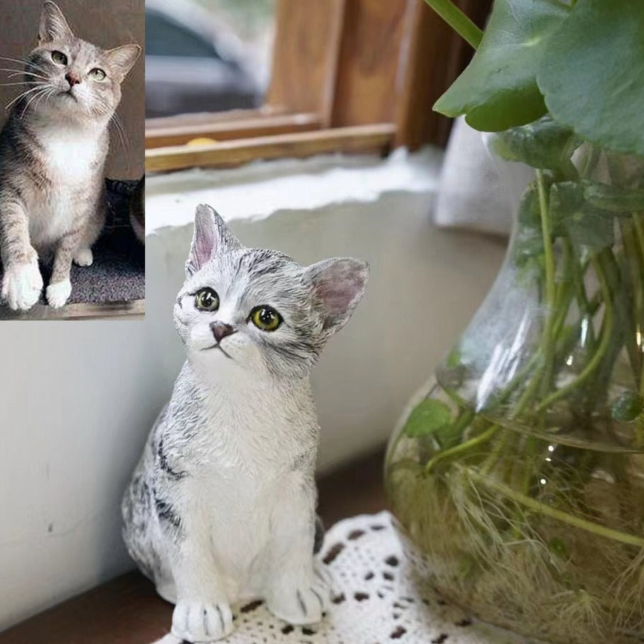 【オーダーメイド】世界に一つ 似顔絵 ペット フィギュア・ペット 写真 グッズ・うちの子・犬・猫
