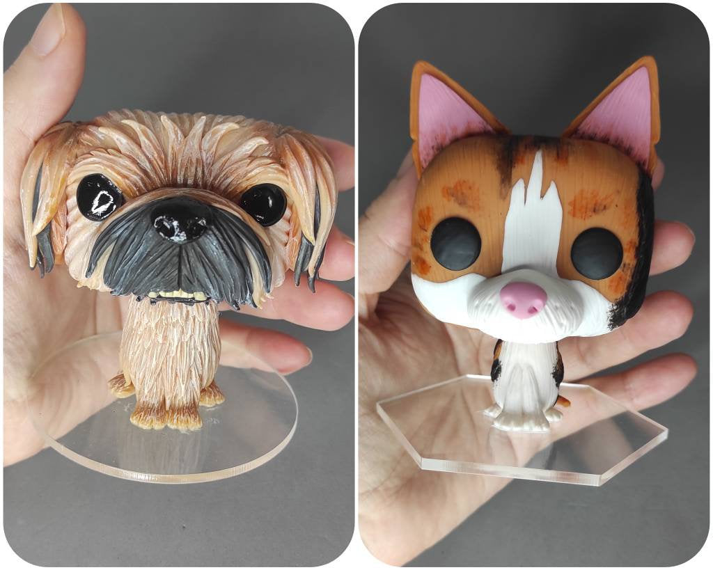 【オーダーメイド】世界に一つ 似顔絵 ペット Funko Pop フィギュア・ペット 写真 グッズ・うちの子・犬・猫