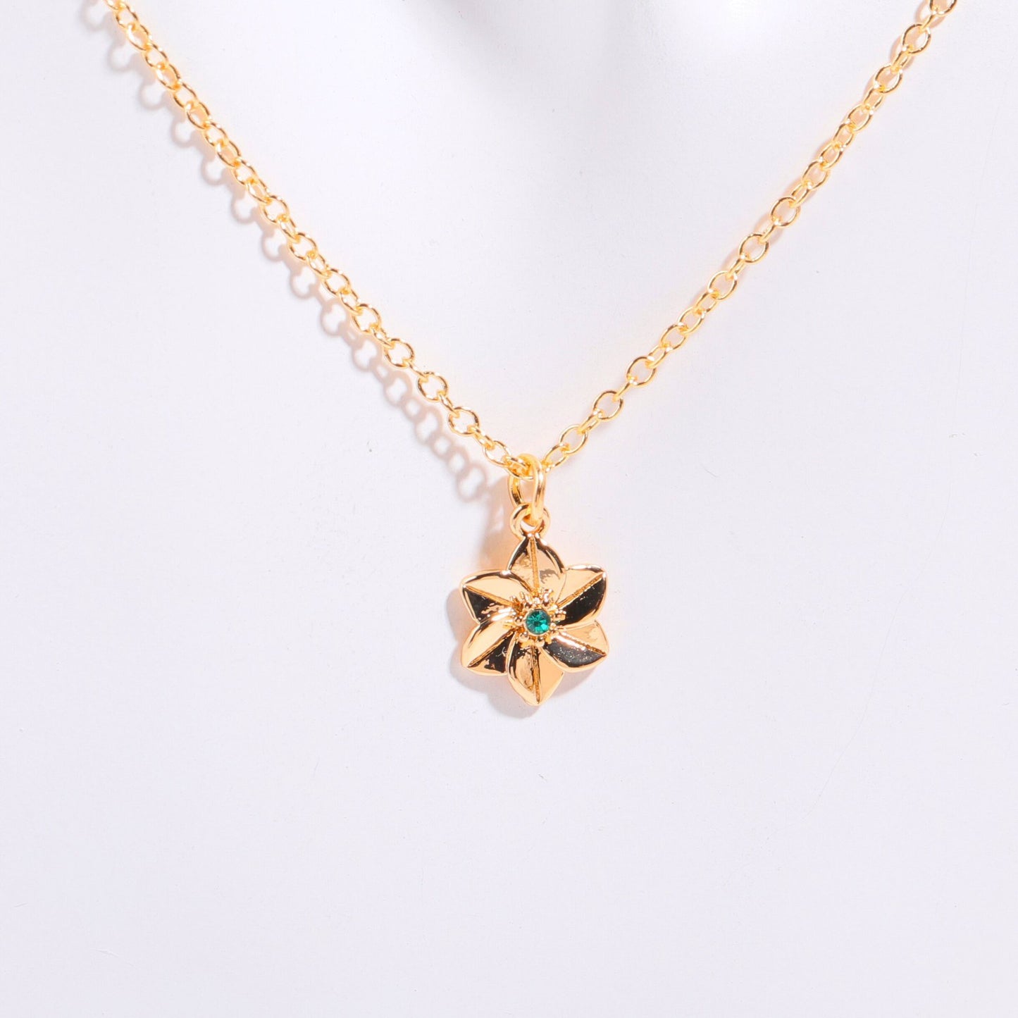 【オーダーメイド】誕生花のネックレス|誕生日ギフト|お母さんへの誕生日プレゼント|最大で5本の花