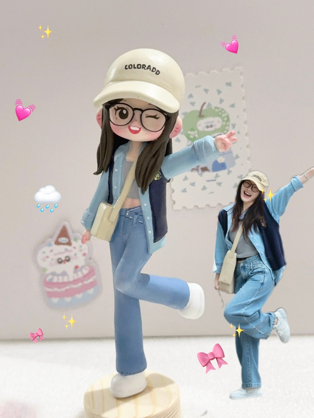 【オーダーメイド】可愛い 写真 から フィギュア 安い/自分 フィギュア/推し活・BTS・記念日・誕生日・応援・結婚祝いプレゼント