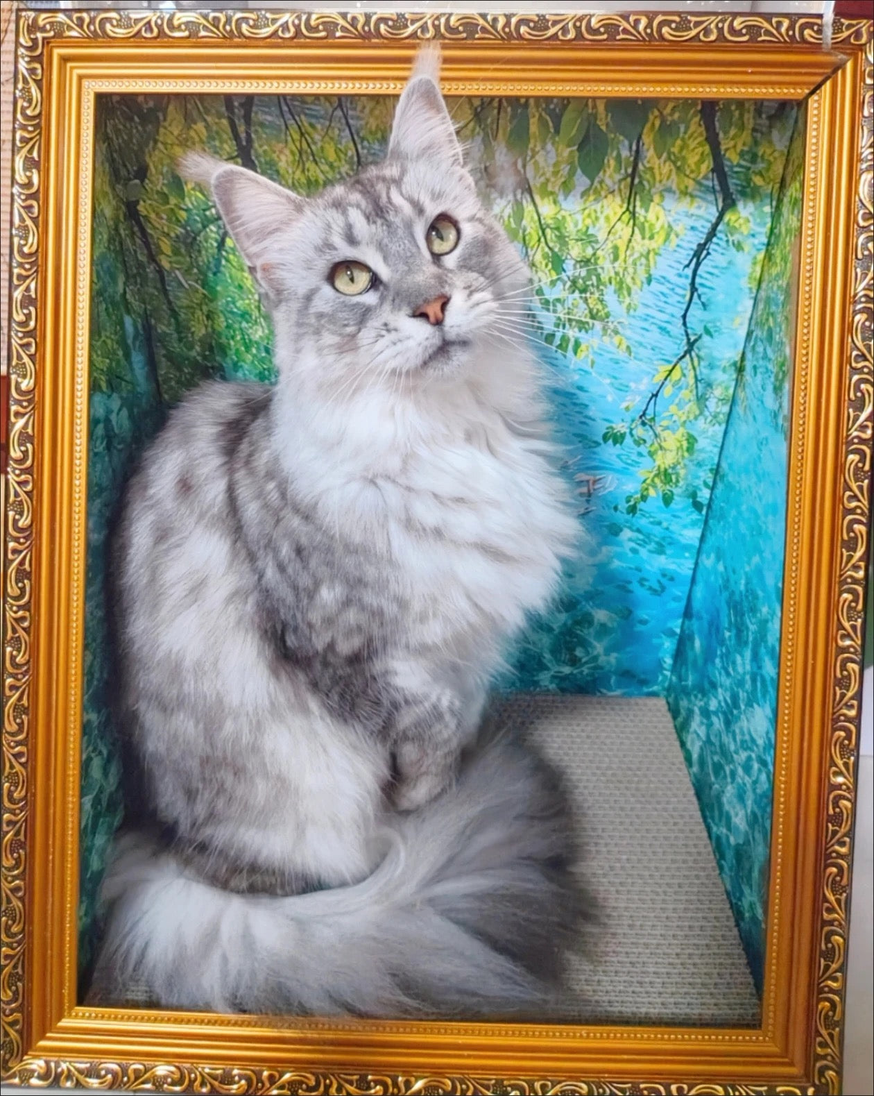 名画の中の猫 - アートキャットハウス・スクラッチャー | あなたのペットを世界に1つだけのアート作品に♪