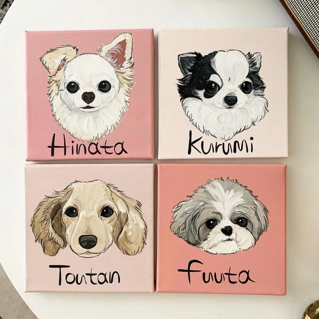 あなたのペットを世界に1つだけのアート作品に♪ | ペットイラスト | ペット似顔絵 | 犬 猫 うちの子