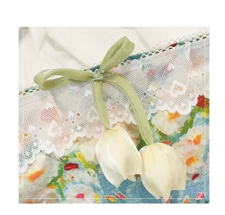 【オーダーメイド】名前刺繍可能!お名前入り レース大容量化粧ポーチ