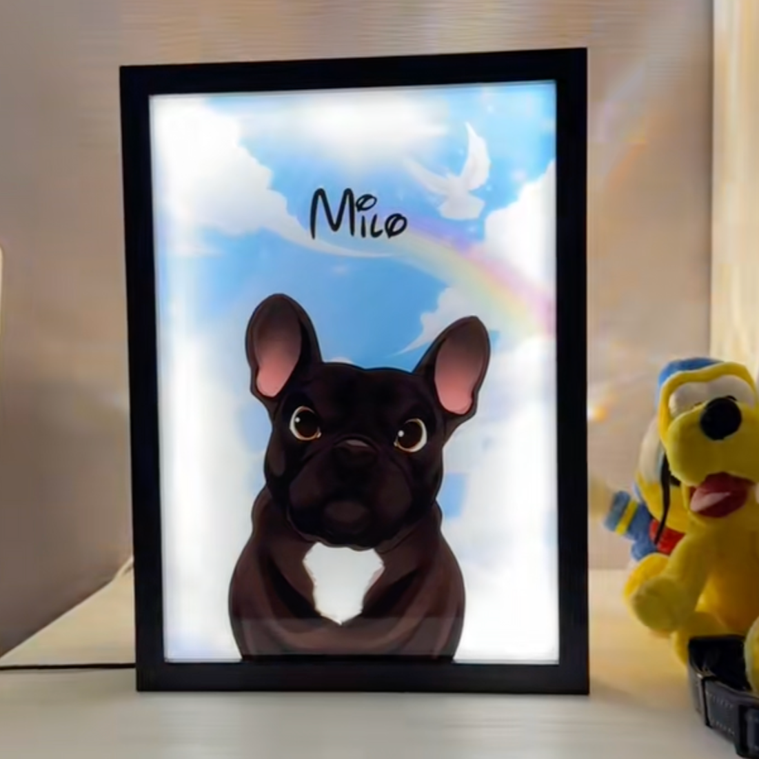 ペットライトイラスト| あなたのペットを世界に1つだけのアート作品に♪ | ペット似顔絵 | 犬 猫 うちの子 | ギフト