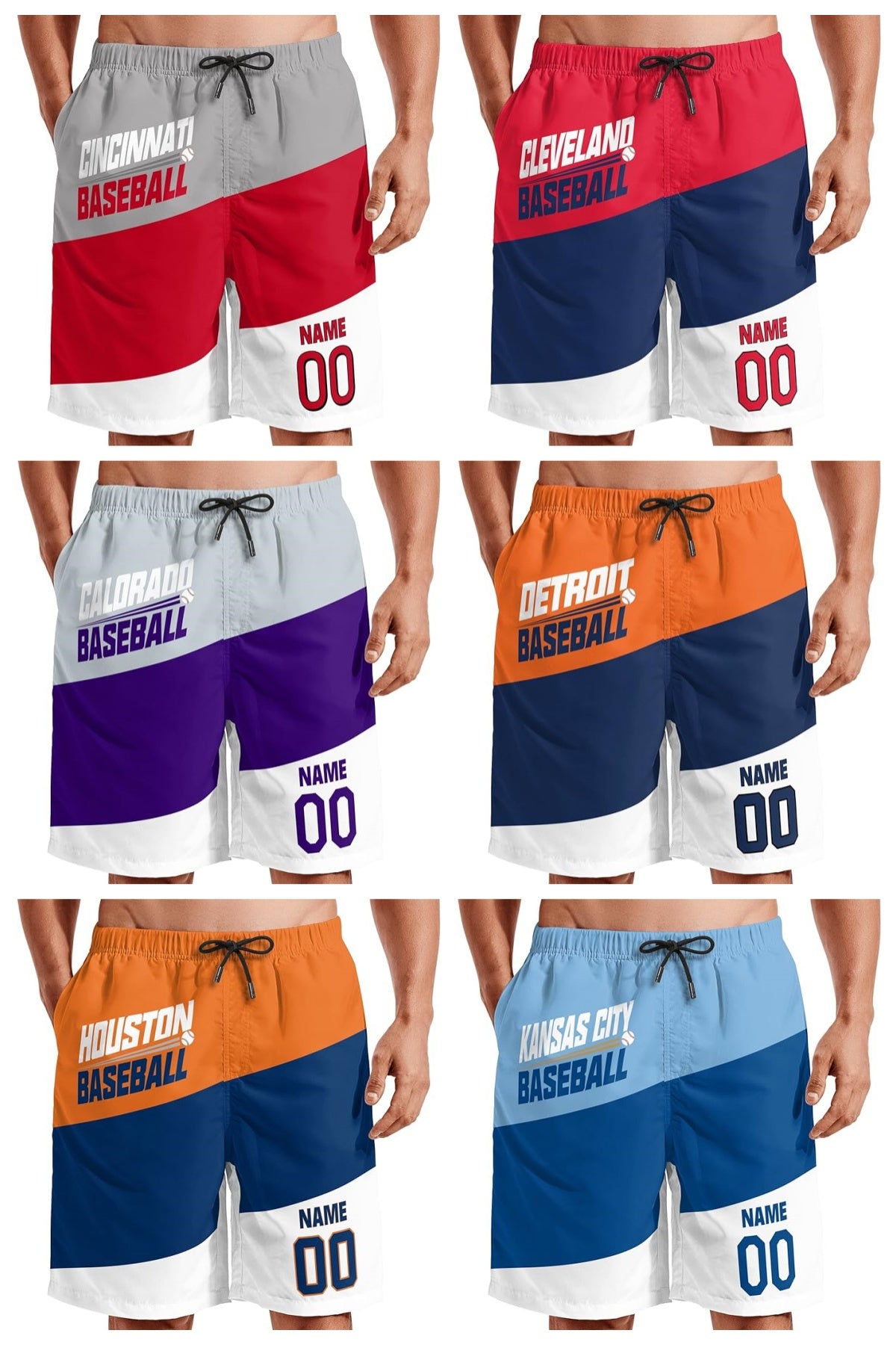 ショートパンツ|番号 名入れ |メンズ ベースボール|サマー ビーチ