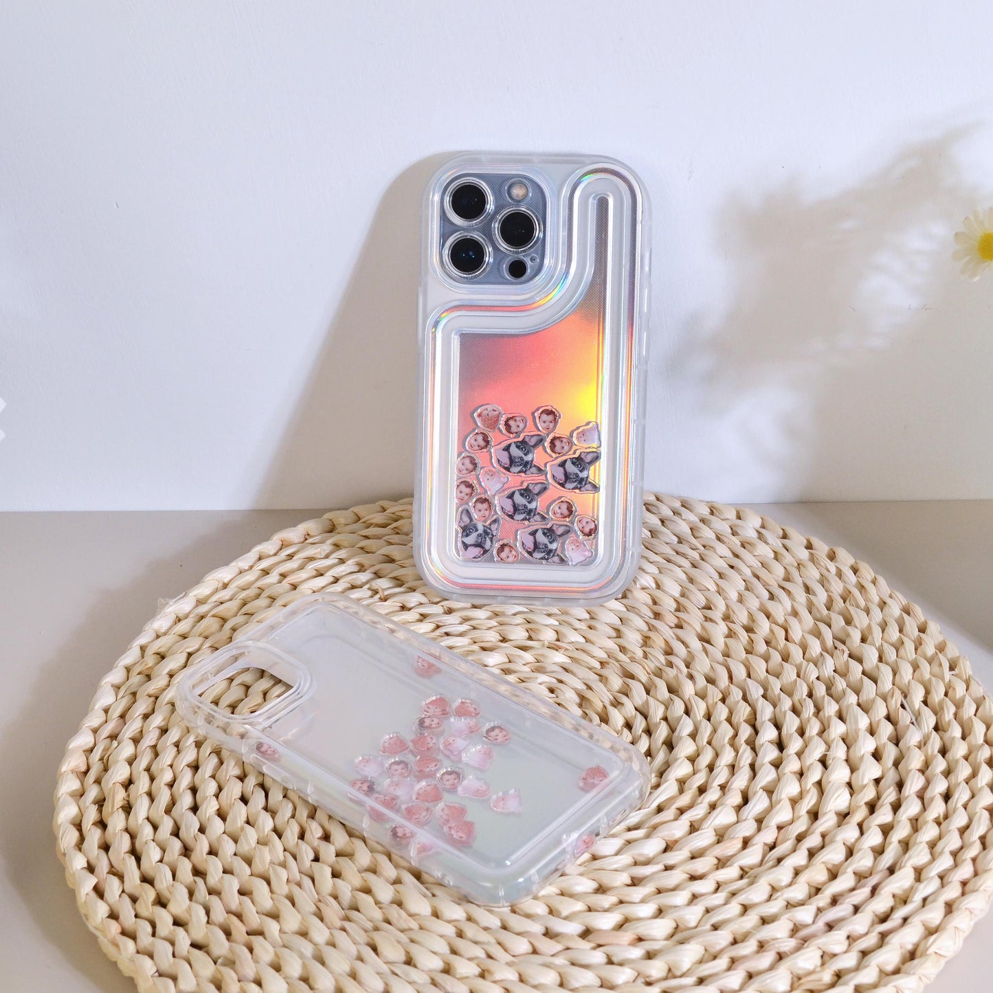 うちの子 シェイカーケース|オリジナル シャカシャカケース|ペットの写真 スマホケース|ペットグッズ iPhoneケース
