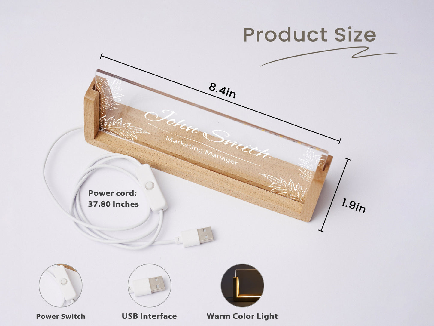 商号・会社 社員のデスクネームプレート サイン ☆