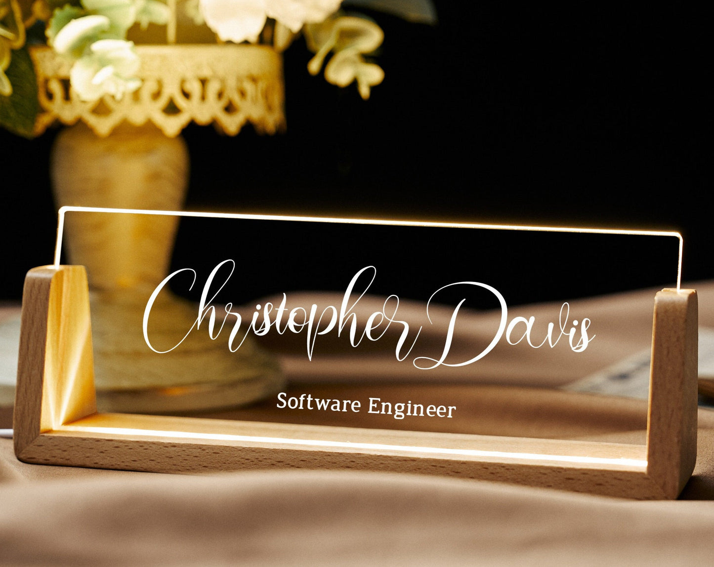 商号・会社 社員のデスクネームプレート サイン ☆