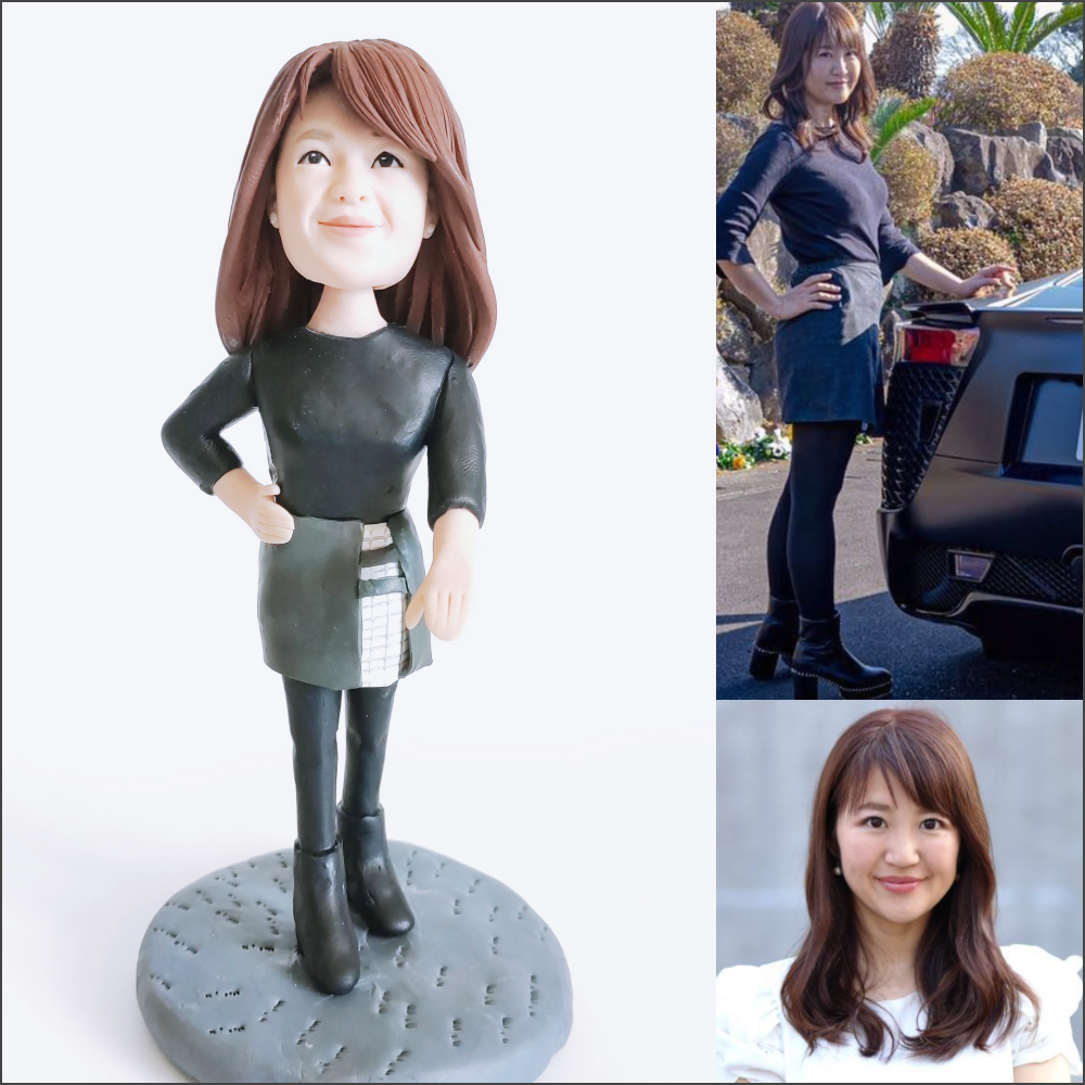 【オーダーメイド】お写真入からのオリジナル フィギュア 制作/自分 フィギュア/卒業 記念品・卒業 プレゼントに!