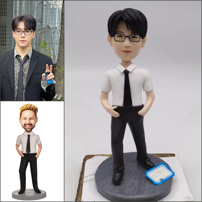 【オーダーメイド】お写真入からのオリジナル フィギュア 制作/男性/退職・退官・昇進・勤続周年の記念品・敬老の日