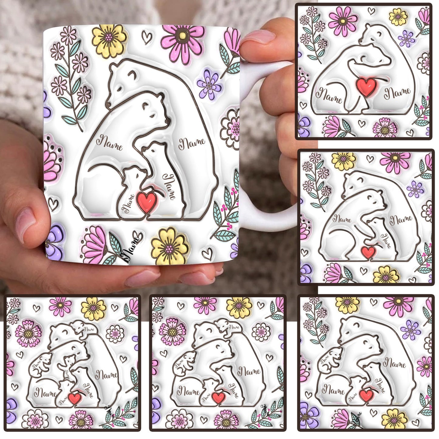 母の日|名前 入り マグカップ|マグカップ おすすめ 花柄|ギフト17