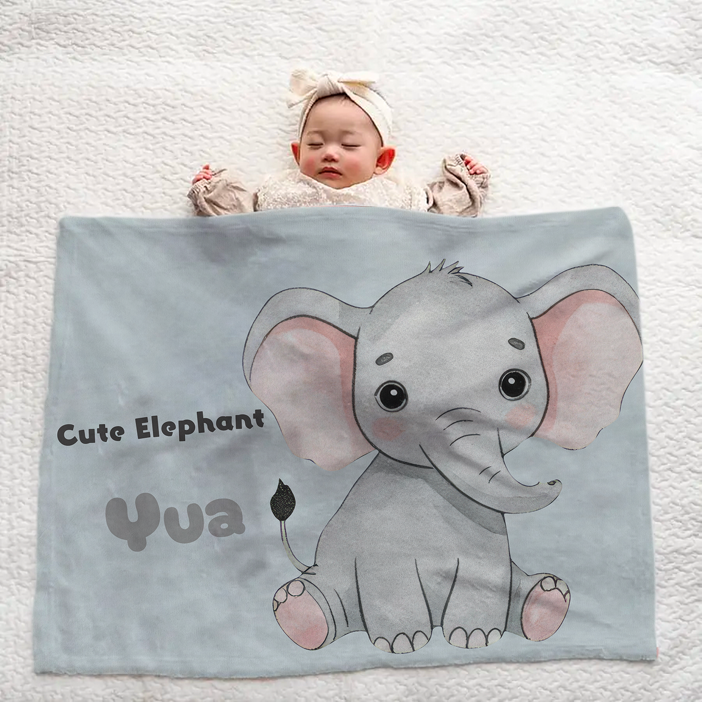 水彩動物ブランケット|名入れ|誕生日ギフト|出産祝い|オーダー