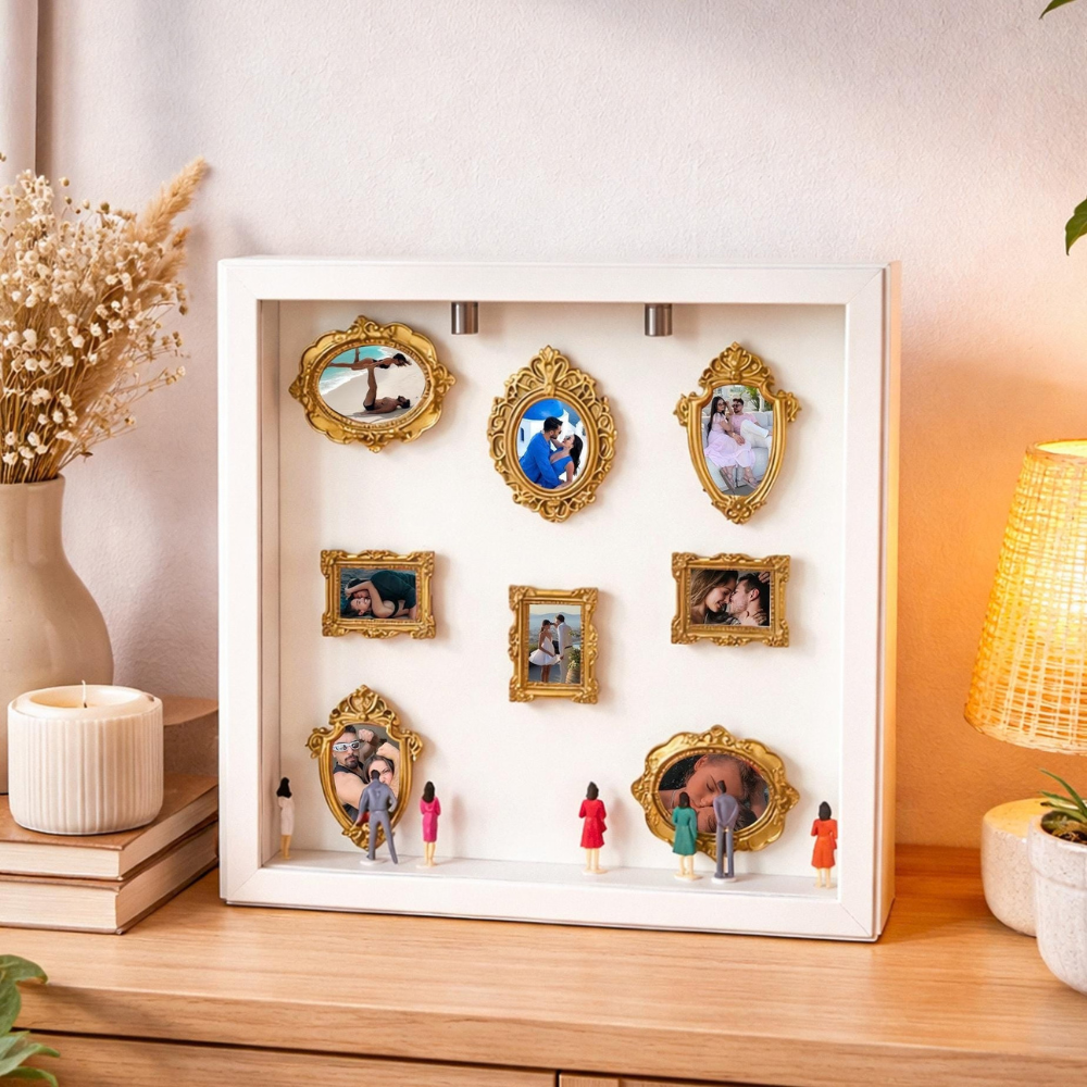 LEDライト付き 写真入り　思い出ボックス - 手作り博物館 02