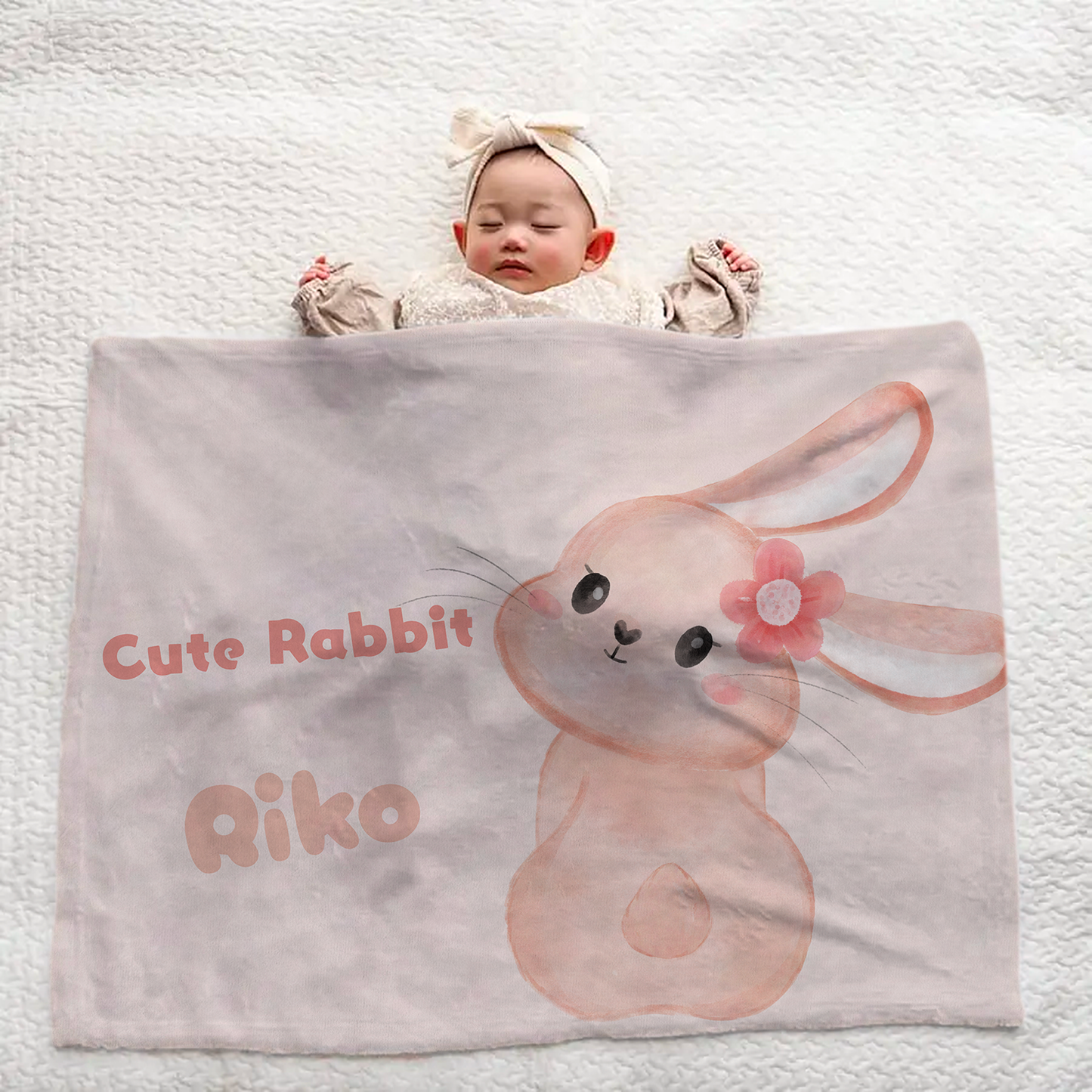 水彩動物ブランケット|名入れ|誕生日ギフト|出産祝い|オーダー