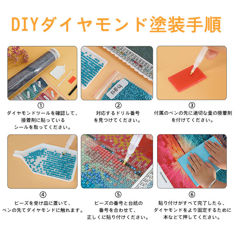 ダイヤモンドアート|オリジナル|ビーズ絵画|DIY 手作り| 写真いれ|インテリア