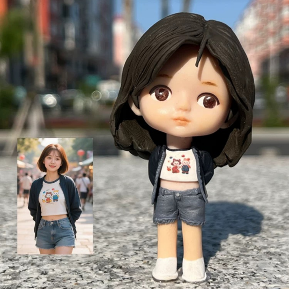 【オーダーメイド】お写真入からのオリジナル 似顔絵 フィギュア キーホルダー/自分 フィギュア/記念日・BTS・誕生日・推し活・結婚祝いプレゼント