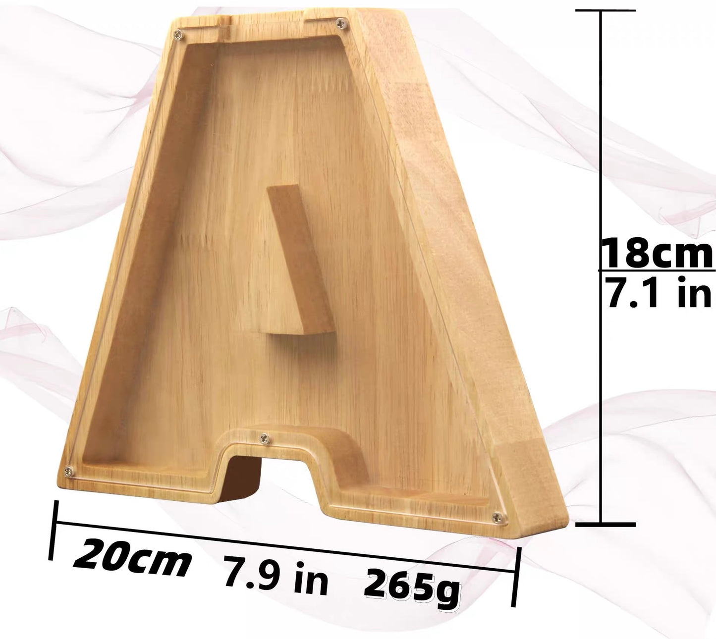 選べるアルファベットフォトフレーム - 手作りフラワー付き