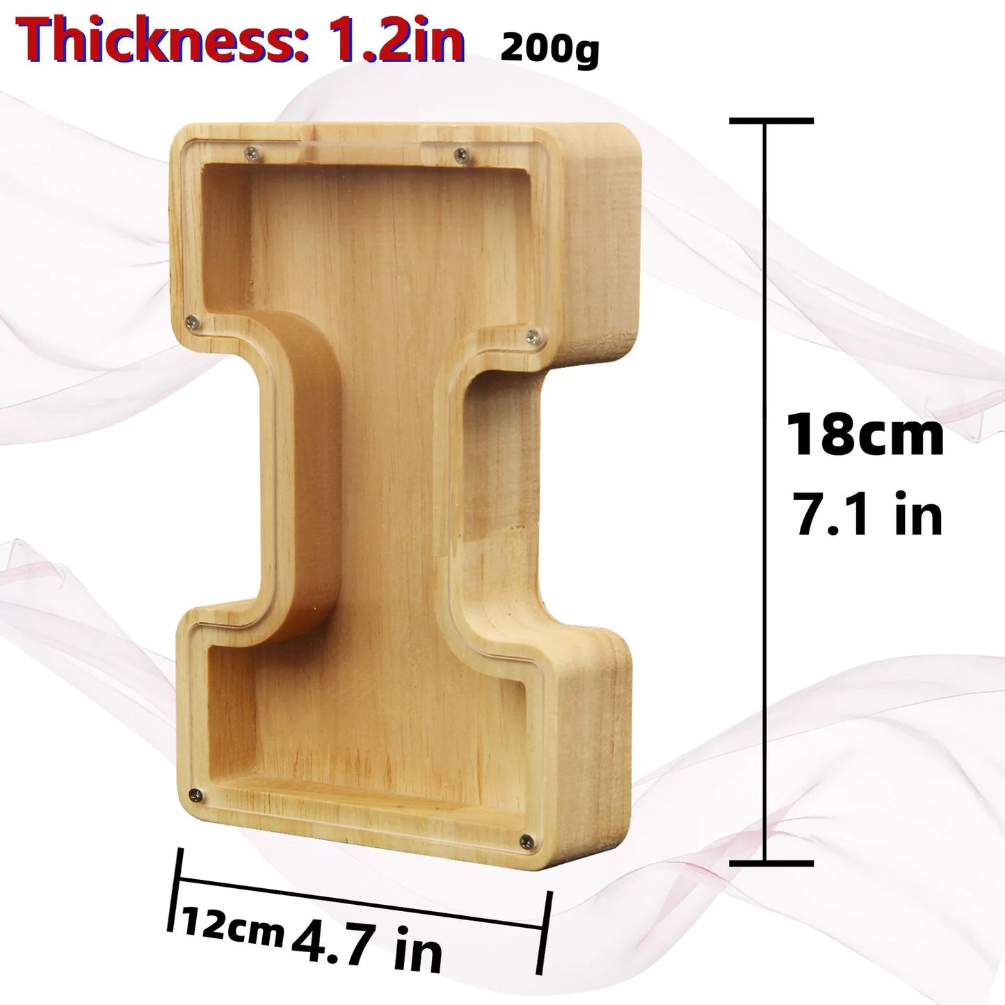選べるアルファベットフォトフレーム - 手作りフラワー付き