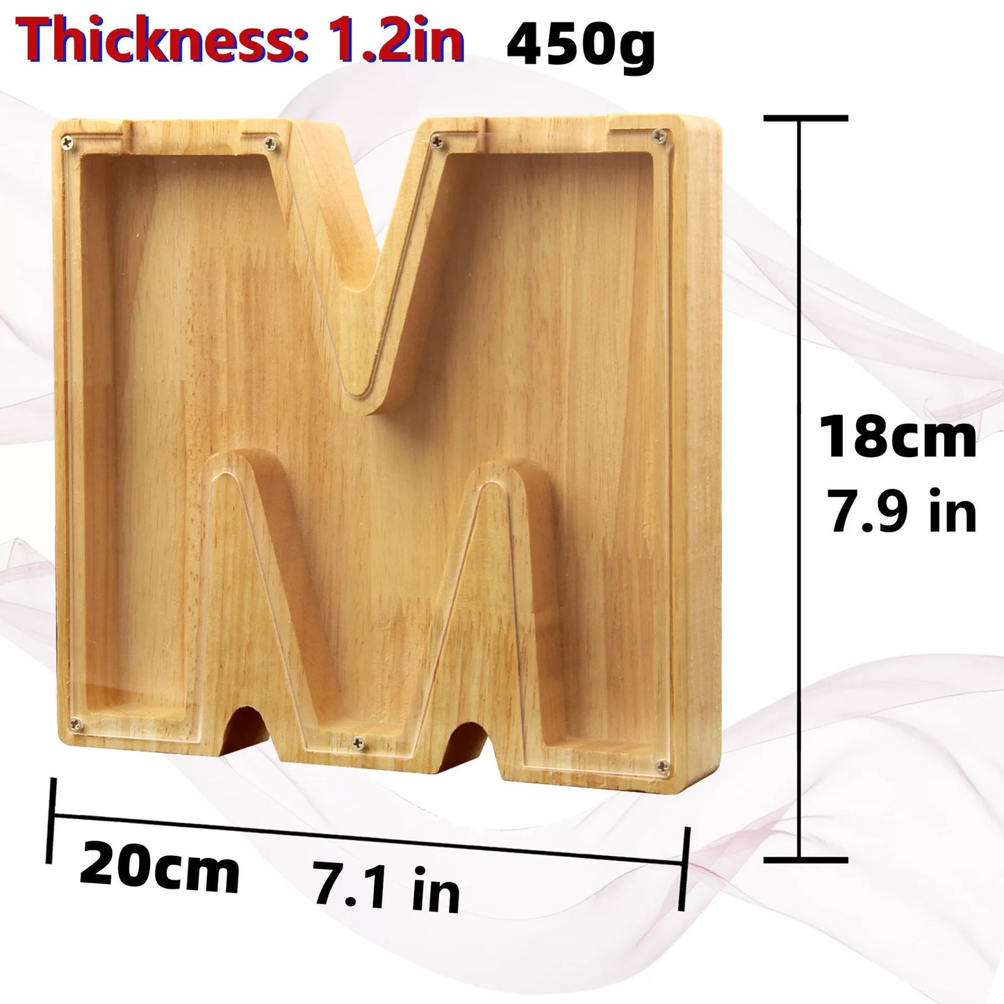 選べるアルファベットフォトフレーム - 手作りフラワー付き