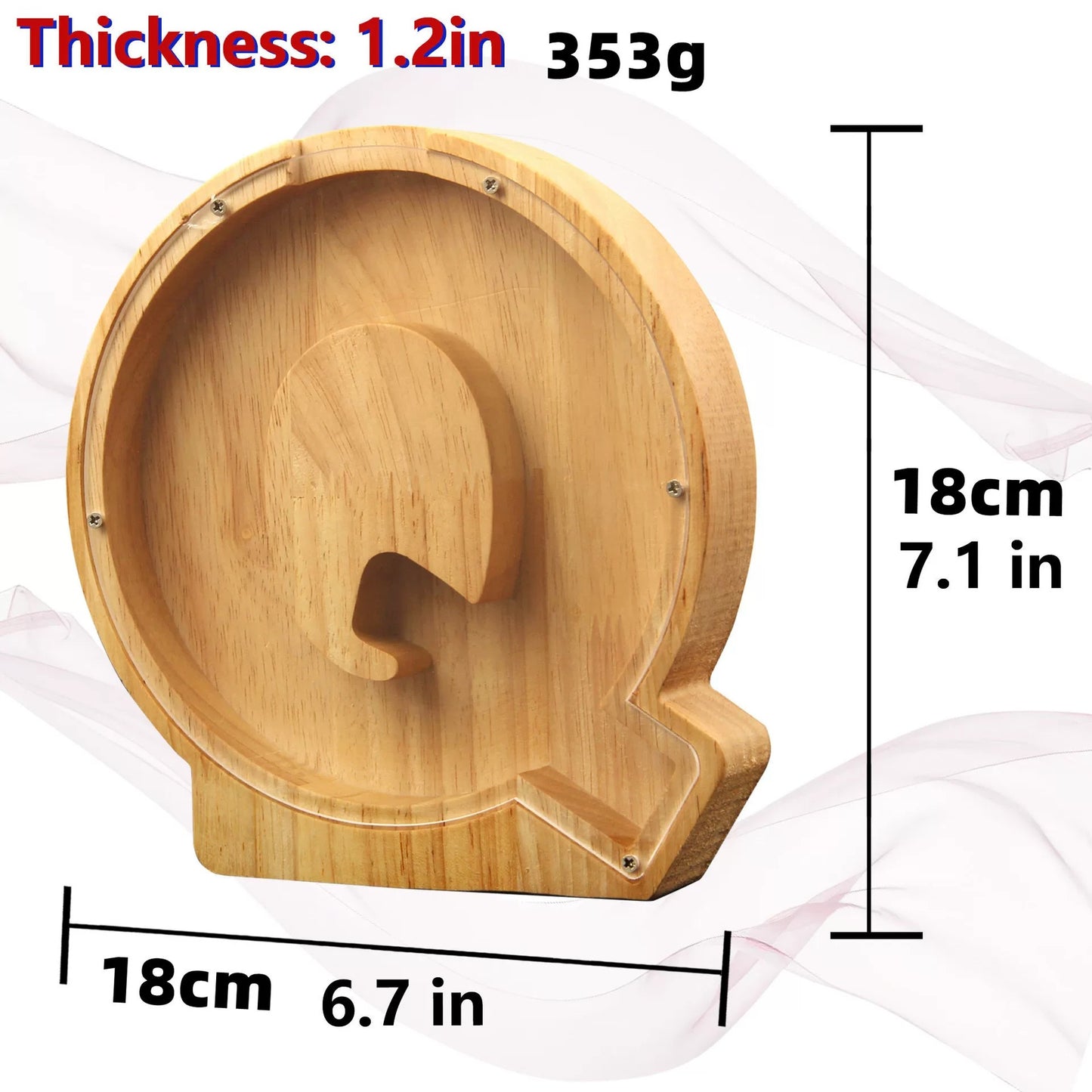 選べるアルファベットフォトフレーム - 手作りフラワー付き