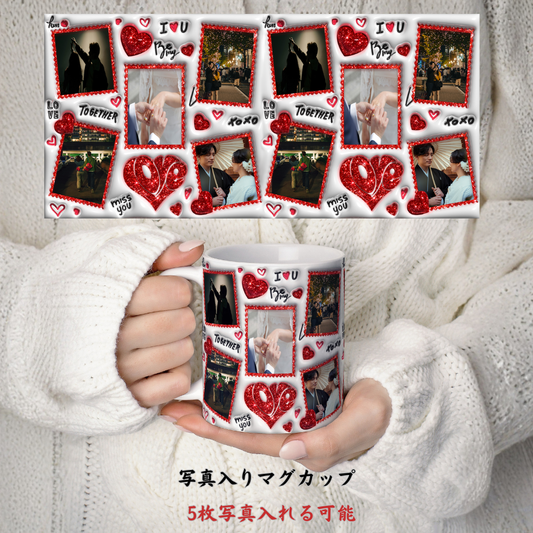 オリジナル マグカップ|写真入り マグカップ|マグカップ 陶器01|バレンタインデー