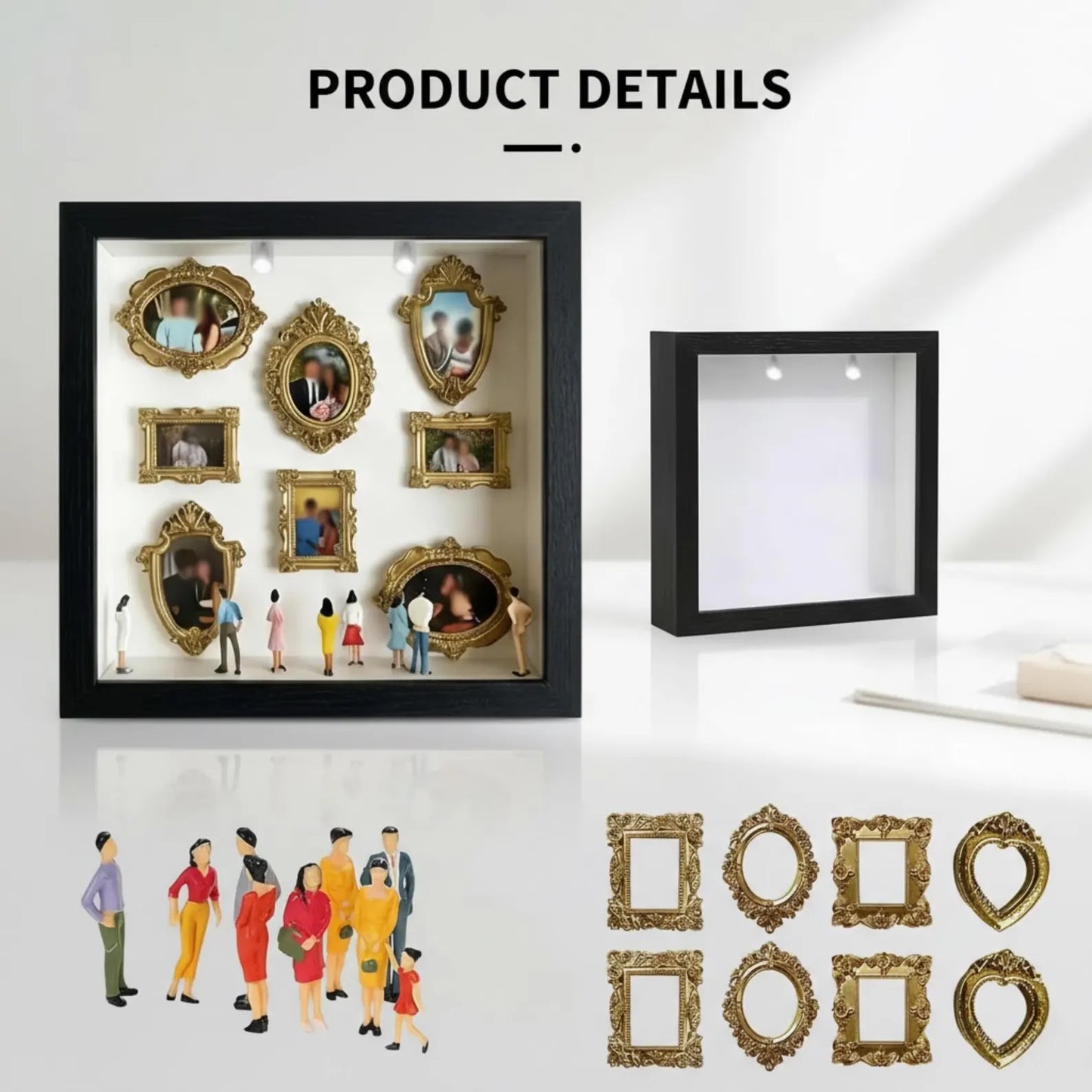 LEDライト付き 写真入り　思い出ボックス - 手作り博物館 02